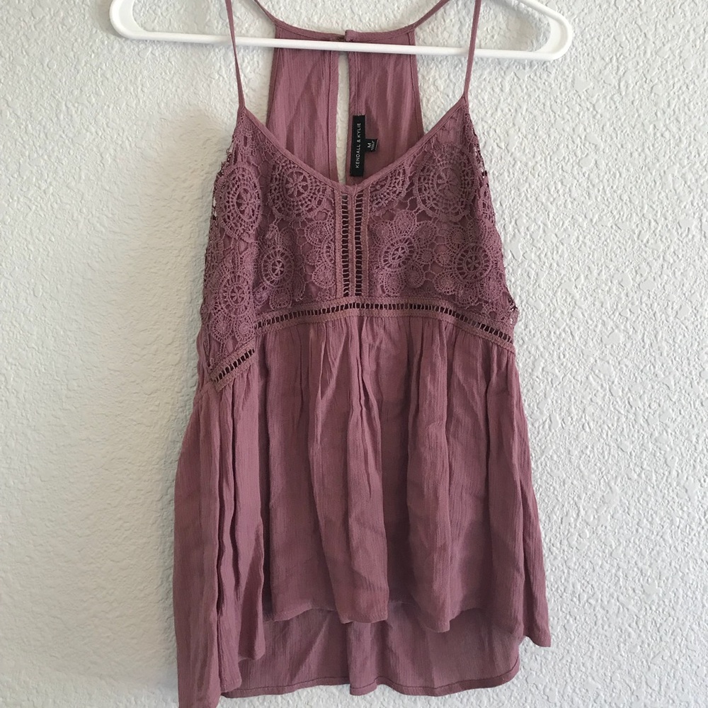 Kendall & Kylie purple tank top